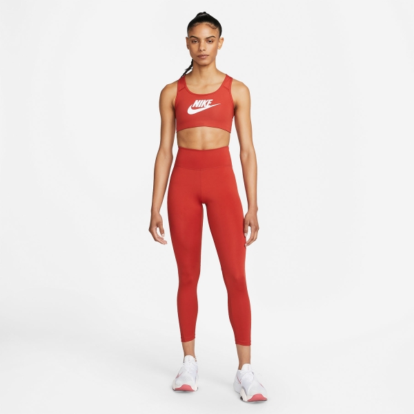 Nike Futura Sujetador Deportivo - Cinnabar/White