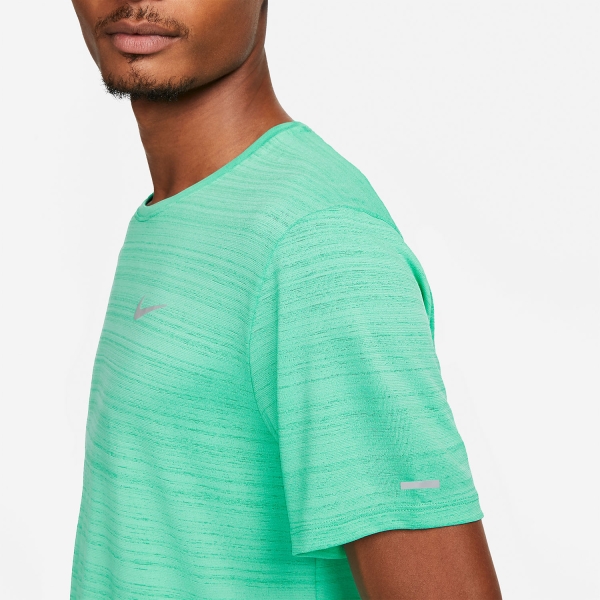 Nike Miler Wild Run Classic Camiseta - Light Menta/Reflective Silver