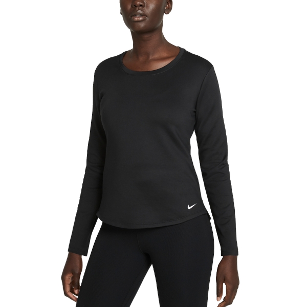 Women's Fitness & Training Shirt and Hoodie Nike Nike ThermaFIT One Shirt  Black/White  Black/White 