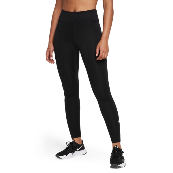 Tights Running Donna Nike ThermaFIT One Tights  Black/White DD5475010