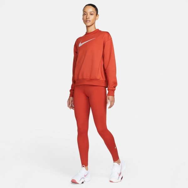 Nike One Tights - Cinnabar/White