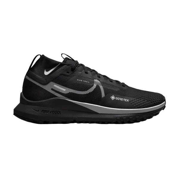 Scarpe Trail Running Uomo Nike React Pegasus Trail 4 GTX  Black/Wolf Grey/Reflect Silver DJ7926001