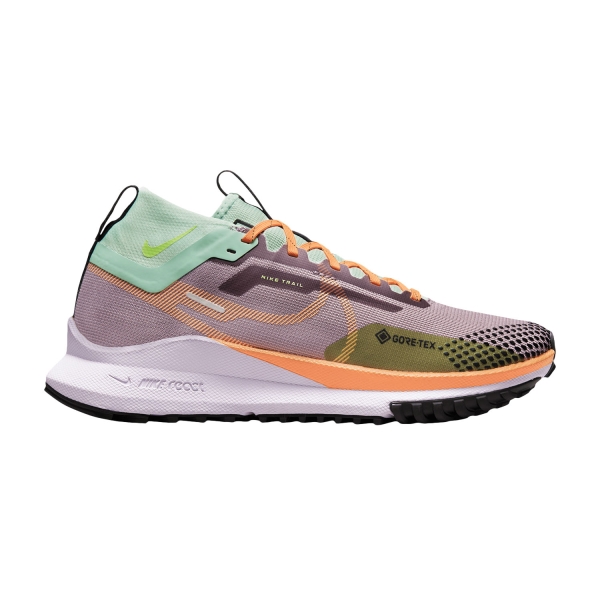 Women's Trail Running Shoes Nike React Pegasus Trail 4 GTX  Purple Smoke/Peach Cream/Enamel Green DJ7929500