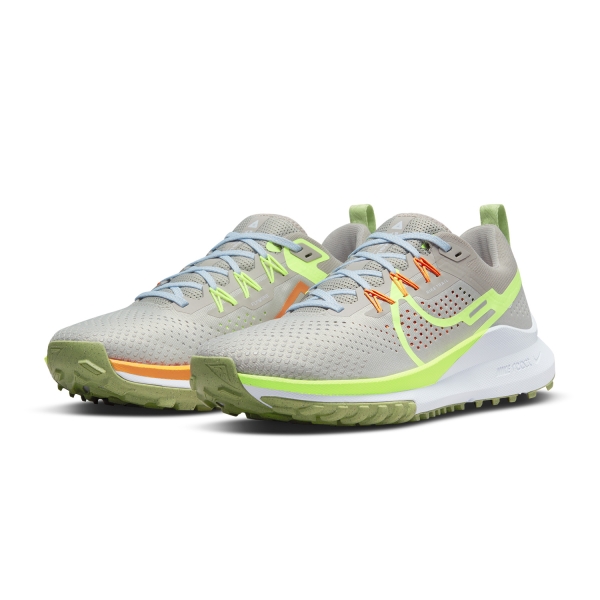 Nike React Pegasus Trail 4 - Light Iron Ore/Volt/Cobblestone
