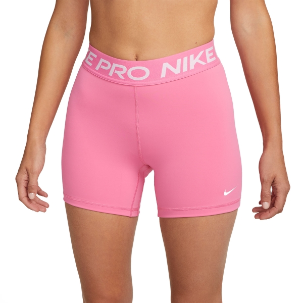 Pantalones Cortos Fitness y Training Mujer Nike Pro 365 5in Shorts  Pinksicle/White CZ9831684