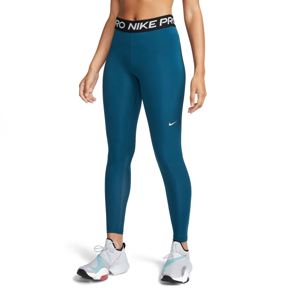 Pants e Tights Fitness e Training Donna Nike Pro 365 Long Tights  Valerian Blue/Black/White CZ9779460