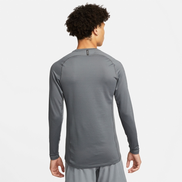 Nike Pro Swoosh Crew Maglia - Iron Grey/Black