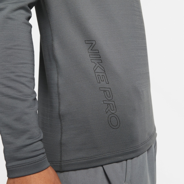 Nike Pro Swoosh Crew Maglia - Iron Grey/Black