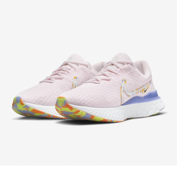 Nike React Infinity Run Flyknit 3 Premium - Light Soft Pink/White/University Gold