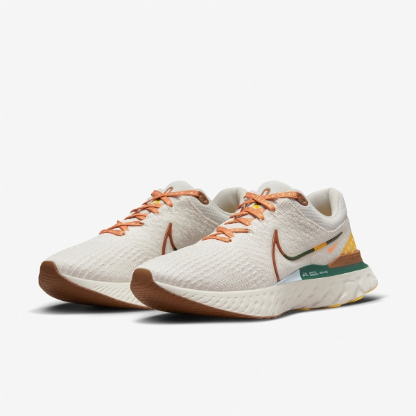 Nike React Infinity Run Flyknit 3 A.I.R - Phantom/Gorge Green/Ale Brown