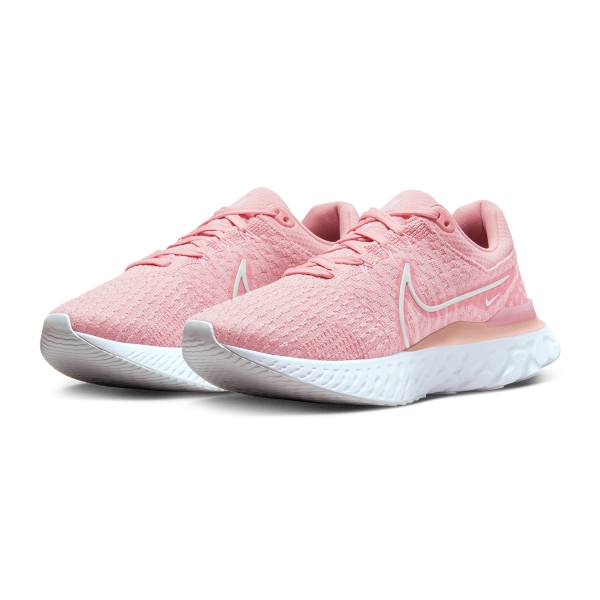 Nike React Infinity Run Flyknit 3 - Pink Glaze/White/Pink Foam/Photon Dust