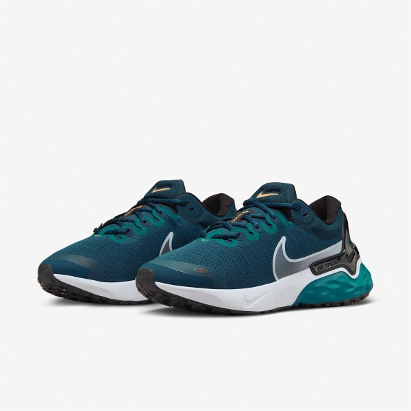 Nike Renew Run 3 - Valerian Blue/White/Bright Spruce/Black