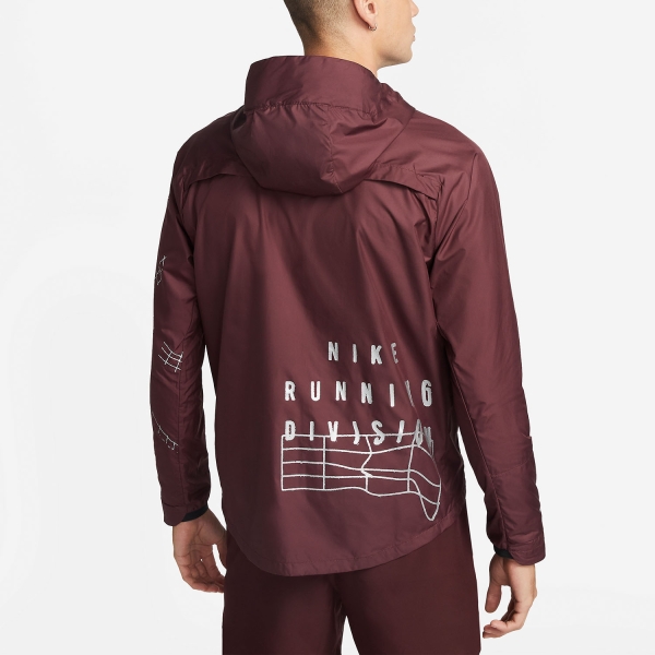 Nike Run Division Jacket - Burgundy Crush/Reflective Silver