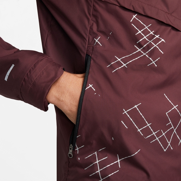 Nike Run Division Jacket - Burgundy Crush/Reflective Silver