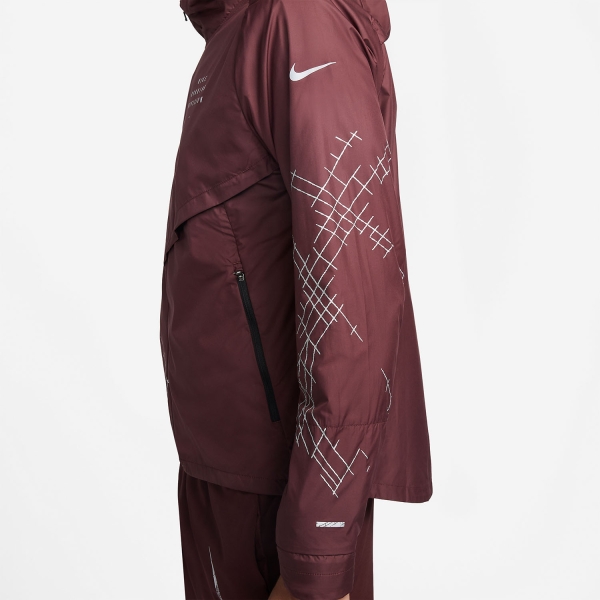 Nike Run Division Jacket - Burgundy Crush/Reflective Silver
