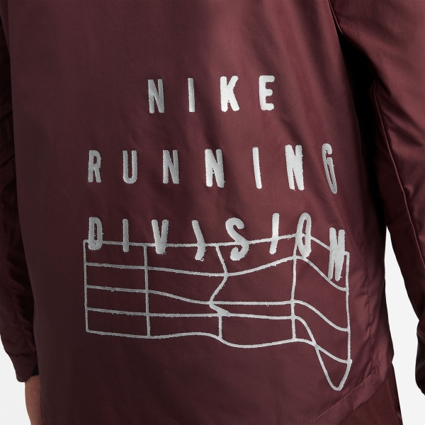 Nike Run Division Jacket - Burgundy Crush/Reflective Silver