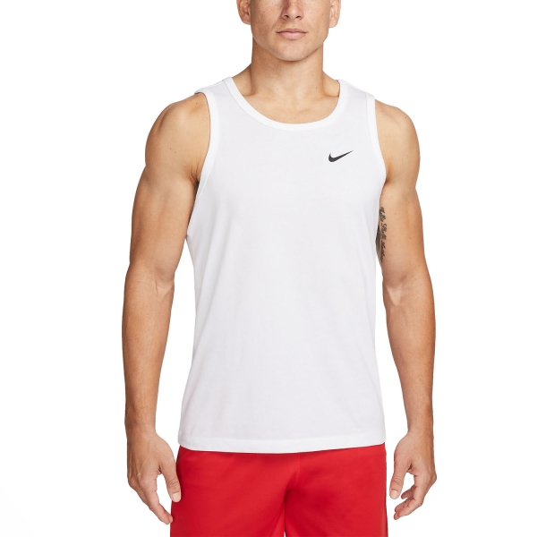 Men's Training Tank Nike Solid DriFIT Tank  White/Black AR6069100