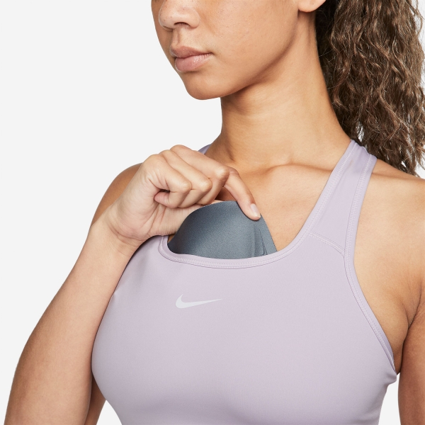 Nike Swoosh Sports Bra - Doll/White