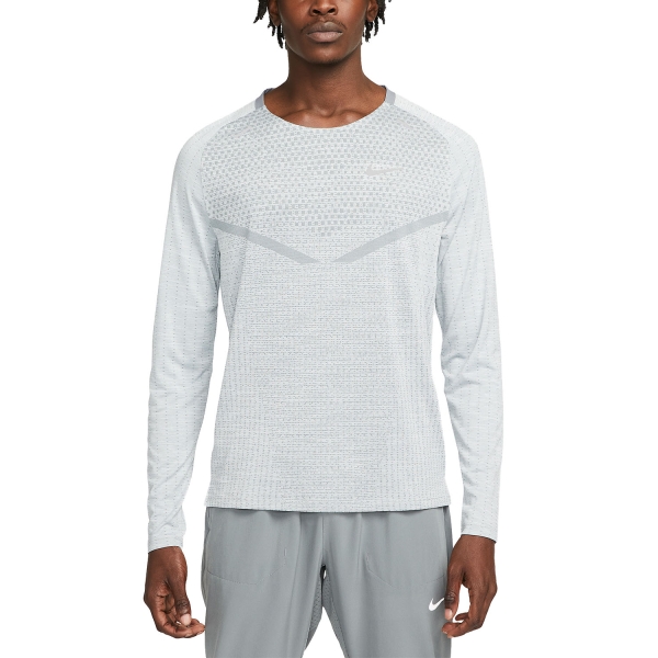 Men's Running Shirt Nike TechKnit Ultra Logo Shirt  Smoke Grey/Grey Fog/Reflective Silver DV4194084