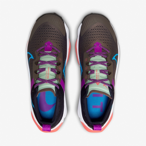 Nike ZoomX Zegama Trail - Ironstone/Laser Blue/Black/Vivid Purple
