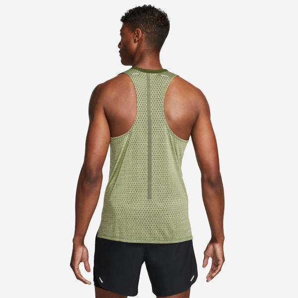 Nike Dri-FIT ADV Techknit Ultra Tank - Rough Green/Alligator/Reflective Silver
