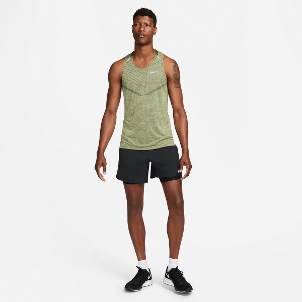 Nike Dri-FIT ADV Techknit Ultra Tank - Rough Green/Alligator/Reflective Silver