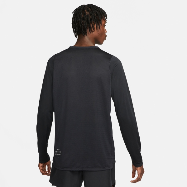 Nike Run Division Rise 365 Shirt - Black/Reflective Silver