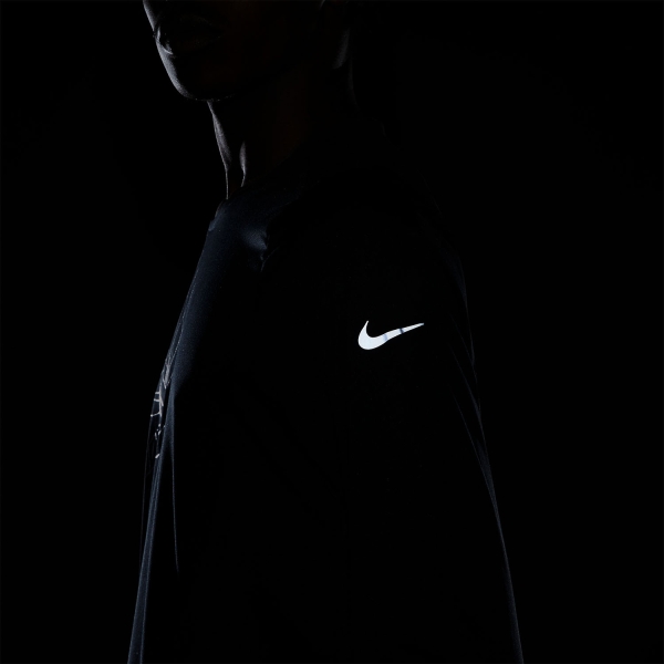Nike Run Division Rise 365 Shirt - Black/Reflective Silver
