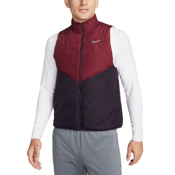 Men's Running Jacket Nike ThermaFIT Repel Vest  Dark Beetroot/Reflective Silver DD5647638