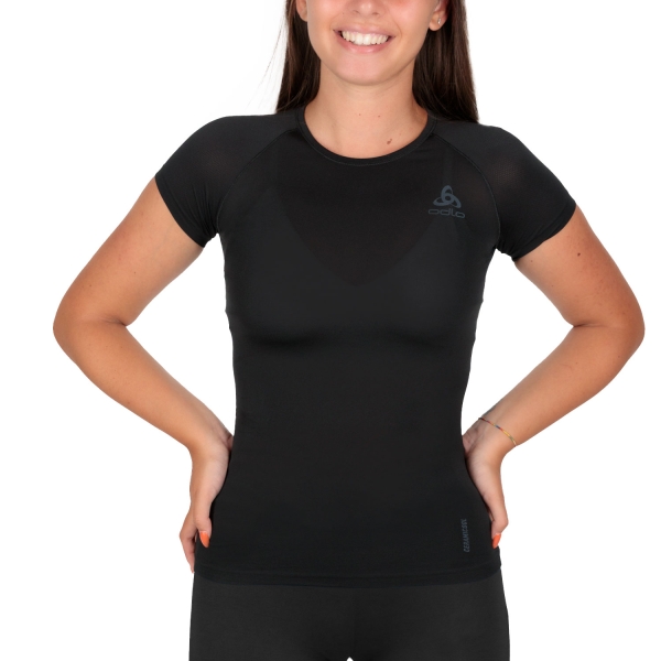 Women's T-Shirts Sport Underwear Odlo Performance XLight Eco TShirt  Black 18850115000