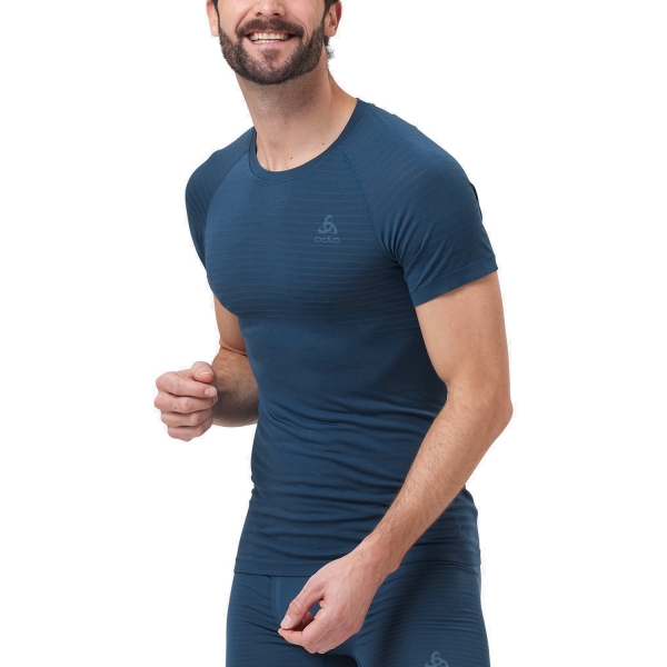 Men's T-Shirt and Tank Underwear Odlo Performance XLight TShirt  Blue Wing Teal 18849220592