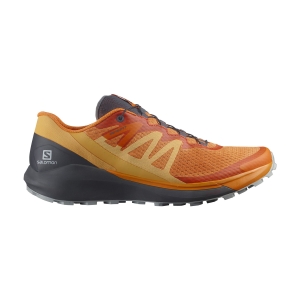Men's Trail Running Shoes Salomon Sense Ride 4  Vibrant Orange/Ebony/Quarry L41690700