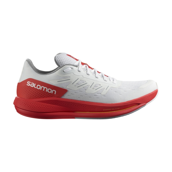 Men's Performance Running Shoes Salomon Spectur  White/Poppy Red/Blazing Orange L41749000