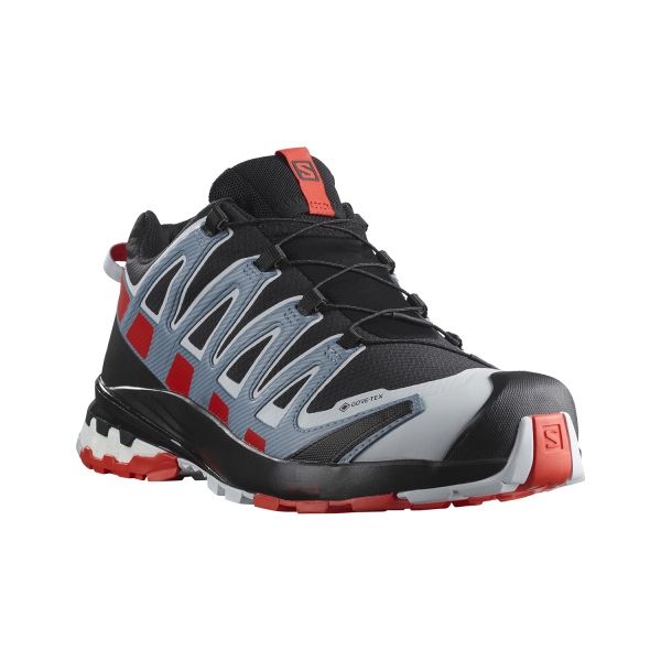 Salomon XA Pro 3D V8 GTX - Black/Fiery Red/Faded Denim