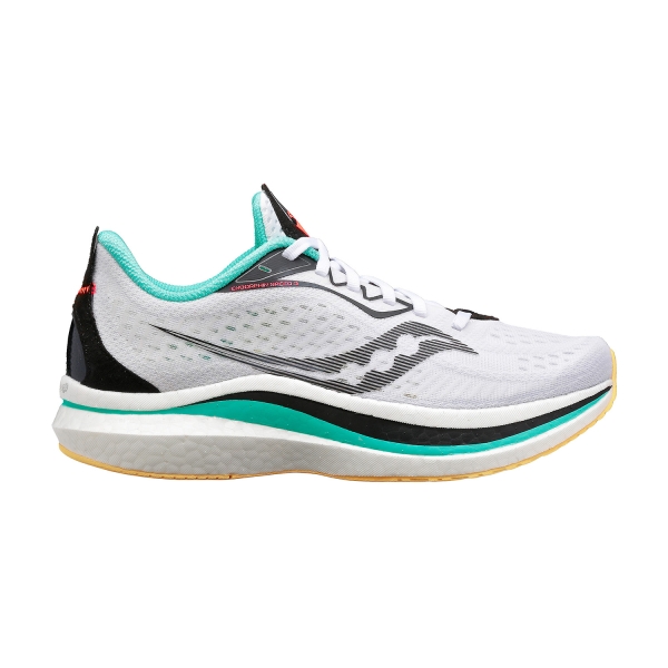 Women's Neutral Running Shoes Saucony Endorphin Speed 2  White/Black Vizi 1068884