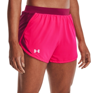 Pantalones cortos Running Mujer Under Armour Fly By 2.0 3in Shorts  Penta Pink/Black Rose/Reflective 13501960975