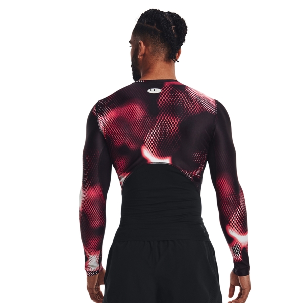 Under Armour Print IsoChill Maglia - Black/Phosphor Green