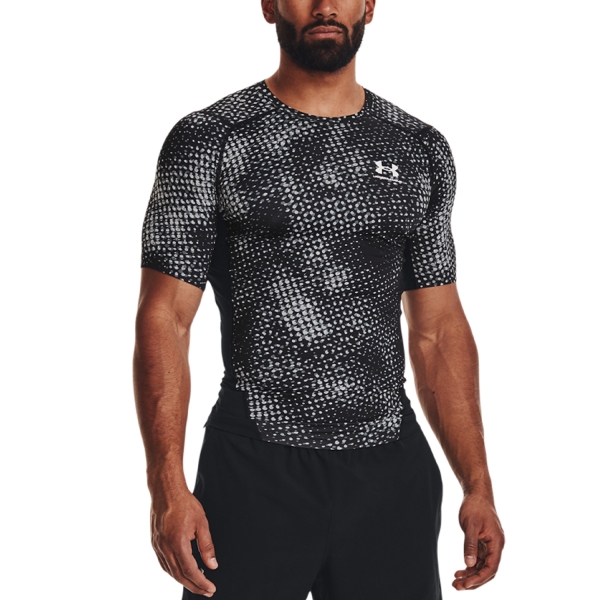 Men's Training T-Shirt Under Armour Printed Logo TShirt  Black/Halo Gray/White 13738190001