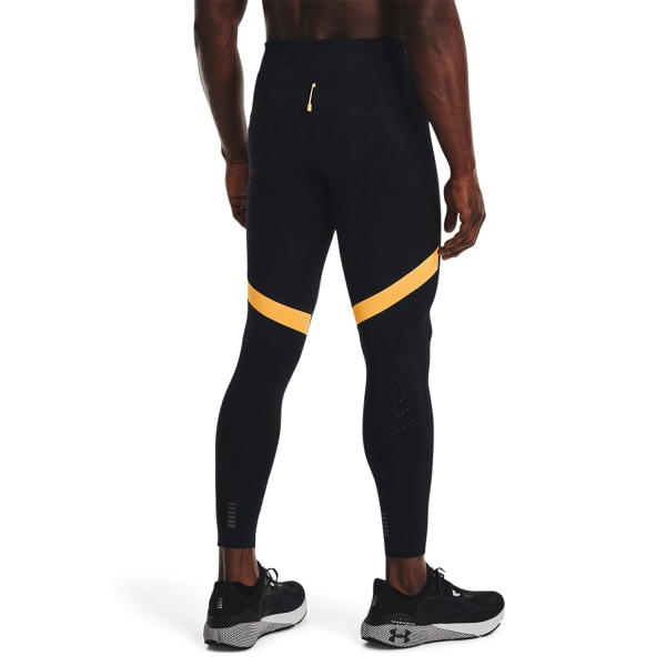 Under Armour Speedpocket Tights - Black/Orange Ice/Reflective