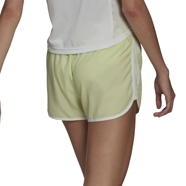 adidas Marathon 20 3in Shorts - Almost Lime/White