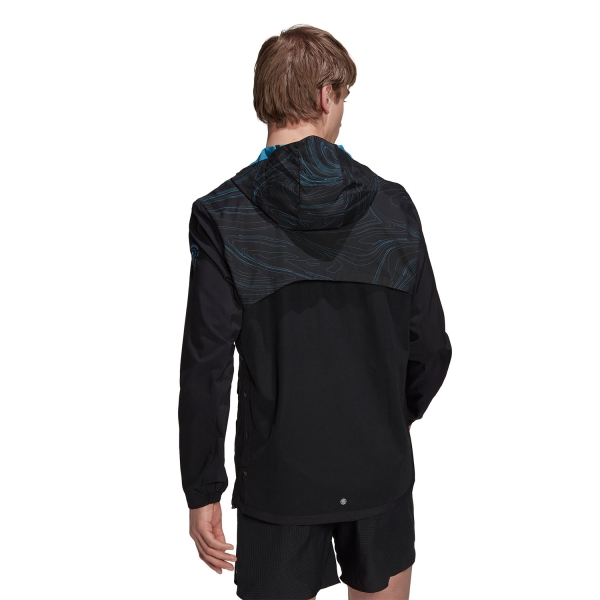 adidas Marathon Chaqueta - Black/Pulse Blue