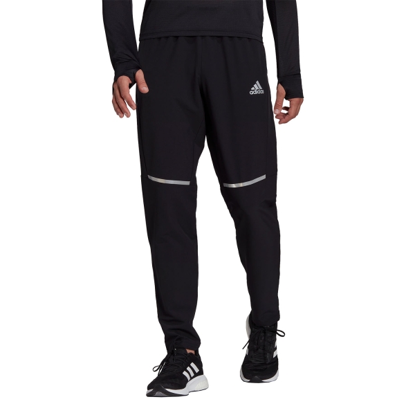 Men's Running Tights and Pants adidas OTR Shell Pants  Black/Reflective Silver H58588