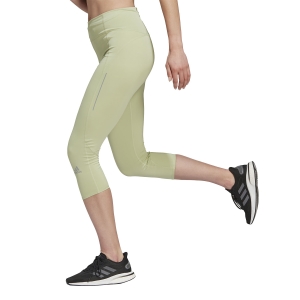 Pantalon y Tights Running Mujer adidas Own The Run 3/4 Logo Tights  Magic Lime HC1762
