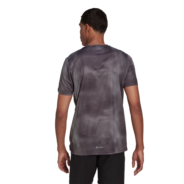 adidas Own The Run Club T-Shirt - Grey Six/Grey Two/Black