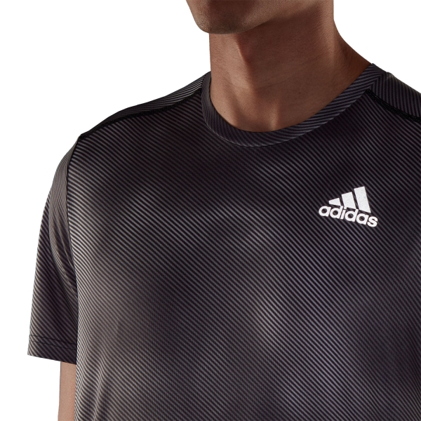 adidas Own The Run Club T-Shirt - Grey Six/Grey Two/Black