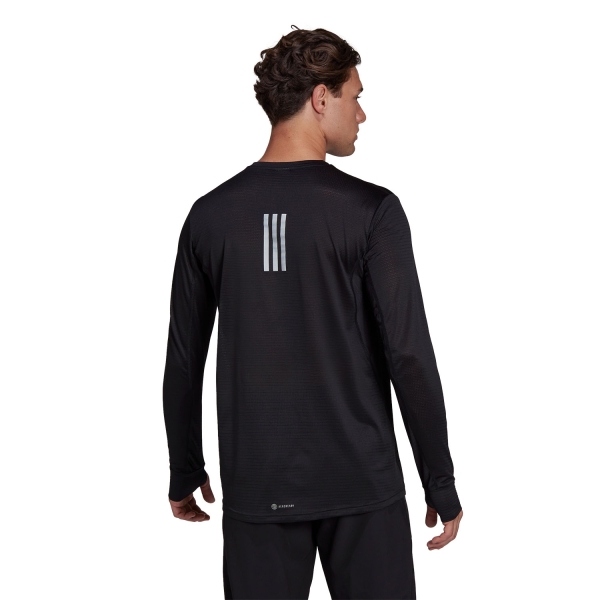 adidas Own The Run Logo Maglia - Black/Reflective Silver