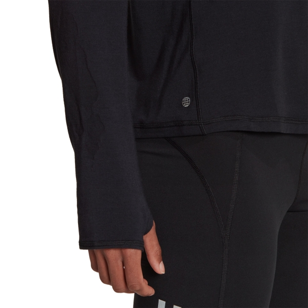 adidas Rise 3 Stripes Logo Maglia - Black