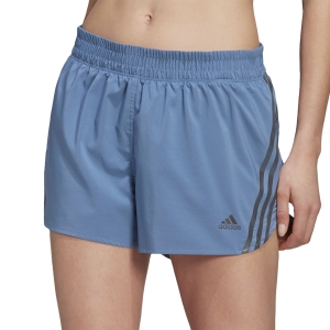 Women's Running Shorts adidas Rise Stripes 3in Shorts  Altered Blue HB9335