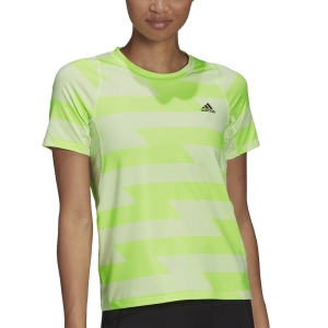 Women's Running T-Shirts adidas Run Fast TShirt  Almost Lime/Pulse Lime HD7029