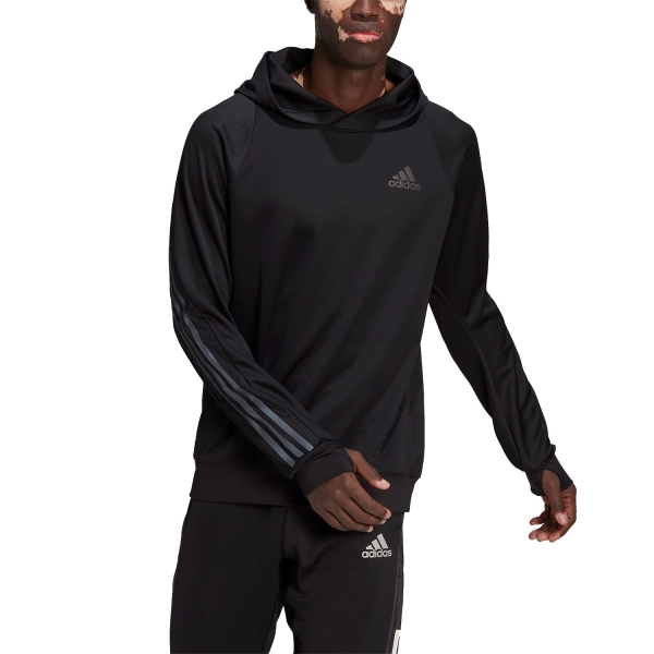 Felpa Running Uomo adidas Run Icon Aeroready Felpa  Black HE2472